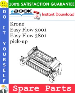 Krone Easy Flow 3001, Easy Flow 3801 pick-up Spare Parts Catalog