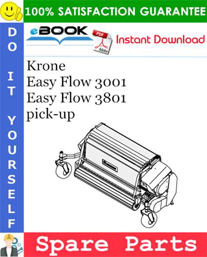 Krone Easy Flow 3001, Easy Flow 3801 pick-up Spare Parts Catalog