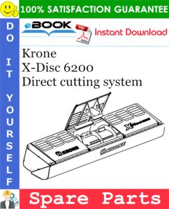 Krone X-Disc 6200 Direct cutting system Spare Parts Catalog