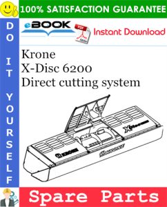 Krone X-Disc 6200 Direct cutting system Spare Parts Catalog