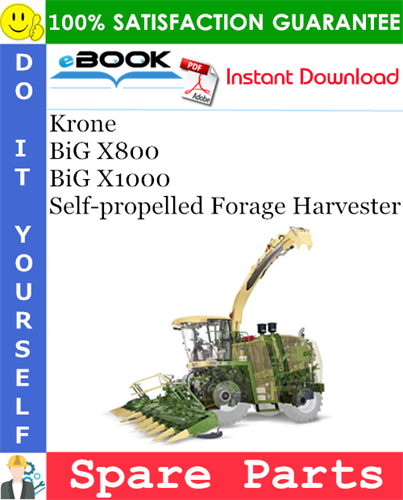 Krone BiG X800, BiG X1000 Self-propelled Forage Harvester