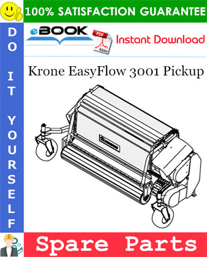 Krone EasyFlow 3001 Pickup Spare Parts Catalog