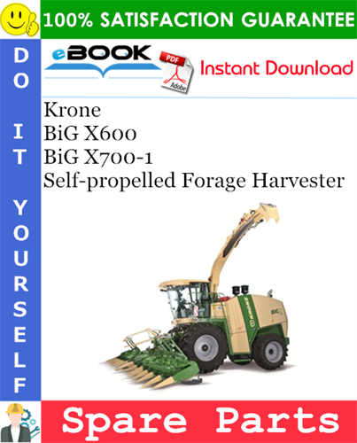 Krone BiG X600, BiG X700-1 Self-propelled Forage Harvester