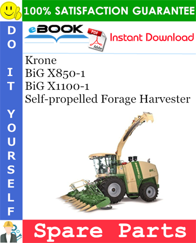 Krone BiG X850-1, BiG X1100-1 Self-propelled Forage Harvester