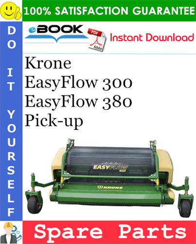 Krone EasyFlow 300, EasyFlow 380 Pick-up Spare Parts Catalog