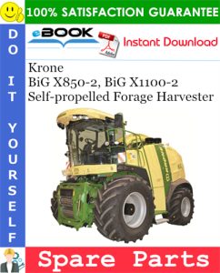 Krone BiG X850-2, BiG X1100-2 Self-propelled Forage Harvester