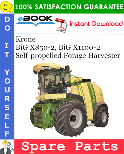 Krone BiG X850-2, BiG X1100-2 Self-propelled Forage Harvester