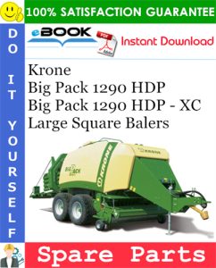 Krone Big Pack 1290 HDP, Big Pack 1290 HDP - XC Large Square Balers