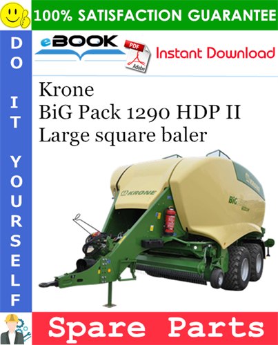 Krone BiG Pack 1290 HDP II Large square baler Spare Parts Catalog