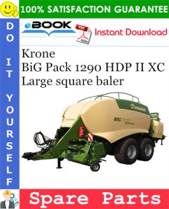 Krone BiG Pack 1290 HDP II XC Large square baler Spare Parts Catalog