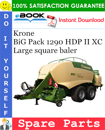 Krone BiG Pack 1290 HDP II XC Large square baler Spare Parts Catalog