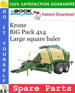 Krone BiG Pack 4x4 Large square baler Spare Parts Catalog