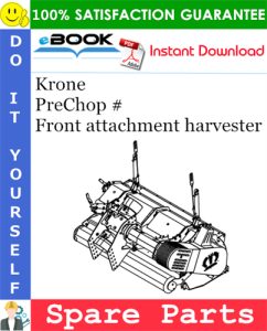 Krone PreChop # Front attachment harvester Spare Parts Catalog