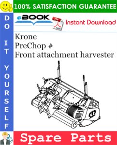 Krone PreChop # Front attachment harvester Spare Parts Catalog