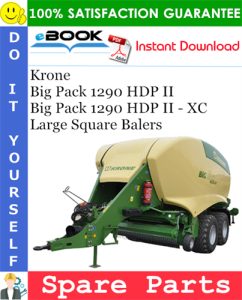 Krone Big Pack 1290 HDP II, Big Pack 1290 HDP II - XC Large Square Balers