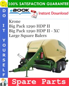 Krone Big Pack 1290 HDP II, Big Pack 1290 HDP II - XC Large Square Balers