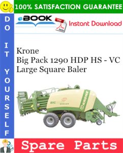 Krone Big Pack 1290 HDP HS - VC Large Square Baler Spare Parts Catalog