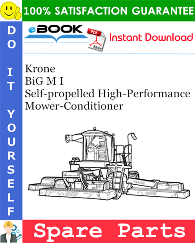 Krone BiG M I Self-propelled High-Performance Mower-Conditioner