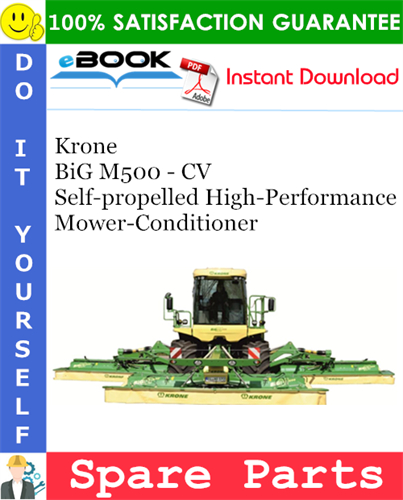 Krone BiG M500 - CV Self-propelled High-Performance Mower-Conditioner