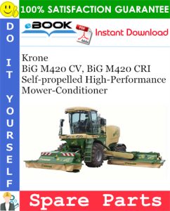 Krone BiG M420 CV, BiG M420 CRI Self-propelled High-Performance Mower-Conditioner