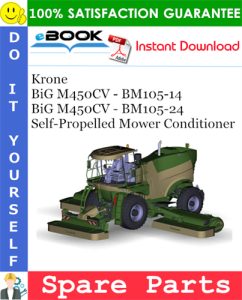 Krone BiG M450CV - BM105-14, BiG M450CV - BM105-24 Self-Propelled Mower Conditioner