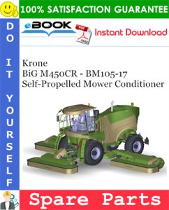 Krone BiG M450CR - BM105-17 Self-Propelled Mower Conditioner Spare Parts