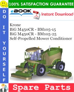 Krone BiG M450CR - BM105-15, BiG M450CR - BM105-25 Self-Propelled Mower Conditioner