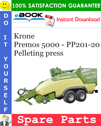 Krone Premos 5000 - PP201-20 Pelleting press Spare Parts Catalog