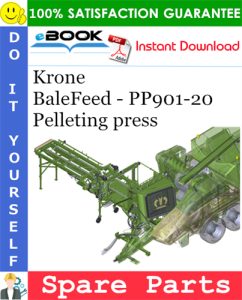 Krone BaleFeed - PP901-20 Pelleting press Spare Parts Catalog