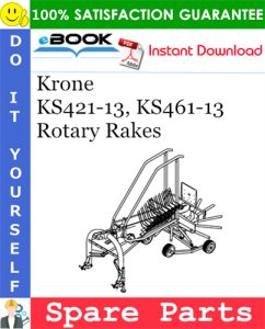 Krone KS421-13, KS461-13 Rotary Rakes Spare Parts Catalog