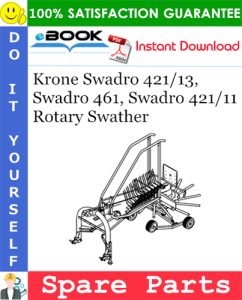 Krone Swadro 421/13, Swadro 461, Swadro 421/11 Rotary Swather