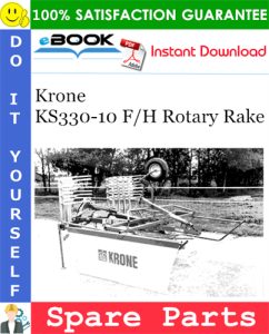 Krone KS330-10 F/H Rotary Rake Spare Parts Catalog