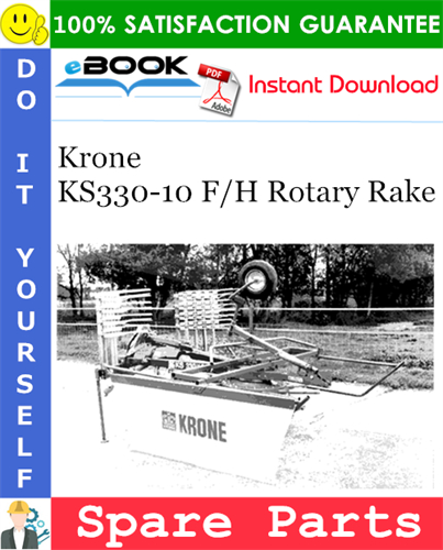 Krone KS330-10 F/H Rotary Rake Spare Parts Catalog
