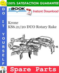 Krone KS6.21/20 DUO Rotary Rake Spare Parts Catalog