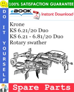 Krone KS 6.21/20 Duo, KS 6.21 - 6.81/20 Duo Rotary swather