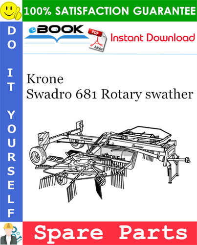 Krone Swadro 681 Rotary swather Spare Parts Catalog