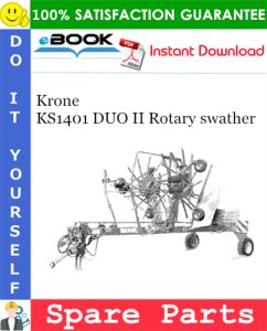 Krone KS1401 DUO II Rotary swather Spare Parts Catalog