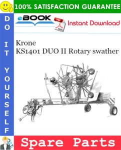 Krone KS1401 DUO II Rotary swather Spare Parts Catalog