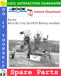 Krone KS 6.81-7.61/26 DUO Rotary swather Spare Parts Catalog