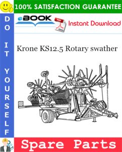 Krone KS12.5 Rotary swather Spare Parts Catalog