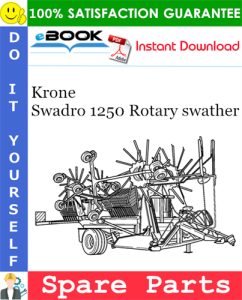 Krone Swadro 1250 Rotary swather Spare Parts Catalog