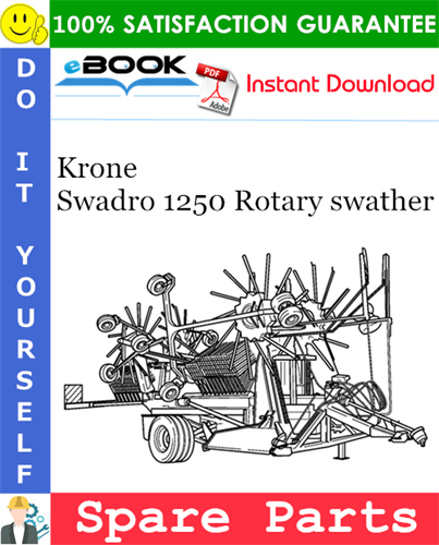 Krone Swadro 1250 Rotary swather Spare Parts Catalog