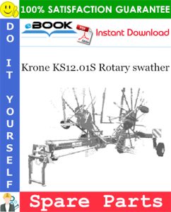 Krone KS12.01S Rotary swather Spare Parts Catalog