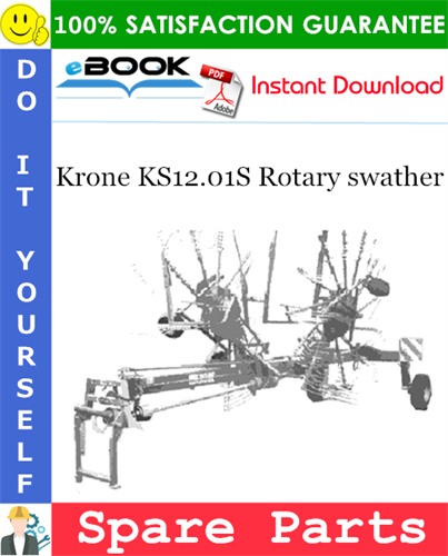 Krone KS12.01S Rotary swather Spare Parts Catalog