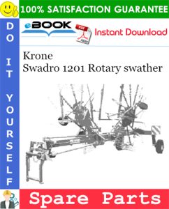 Krone Swadro 1201 Rotary swather Spare Parts Catalog