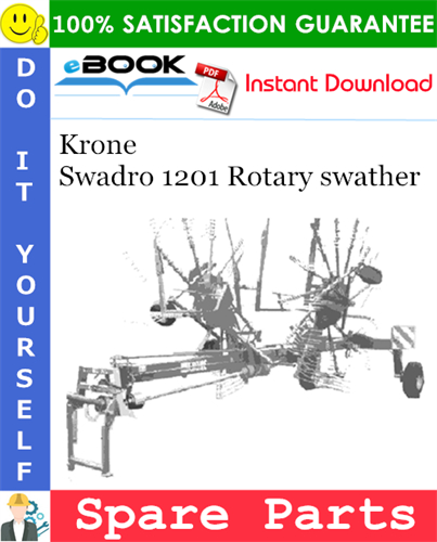 Krone Swadro 1201 Rotary swather Spare Parts Catalog