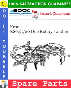 Krone KS6.51/20 Duo Rotary swather Spare Parts Catalog