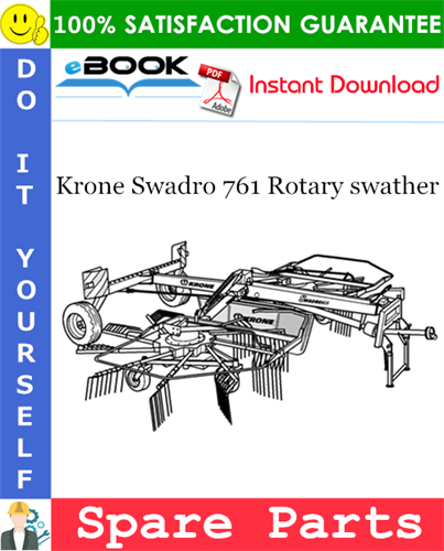 Krone Swadro 761 Rotary swather Spare Parts Catalog