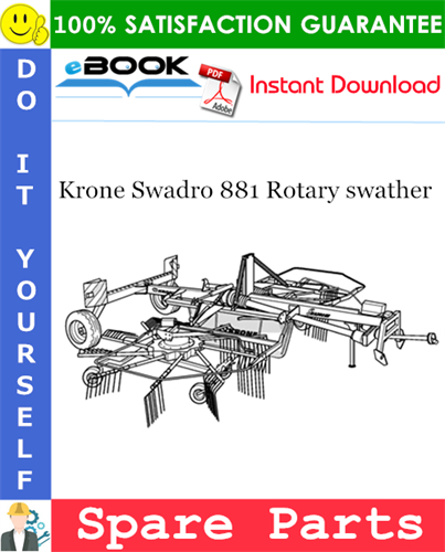 Krone Swadro 881 Rotary swather Spare Parts Catalog