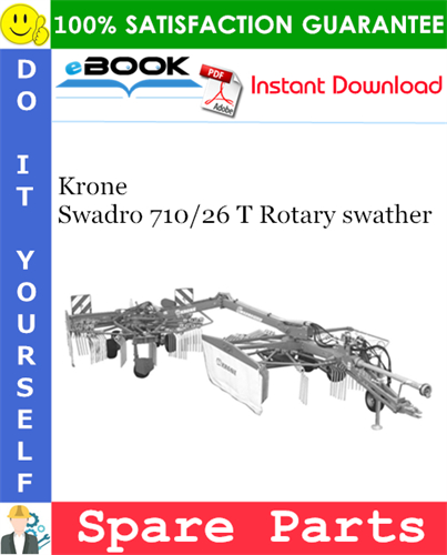 Krone Swadro 710/26 T Rotary swather Spare Parts Catalog